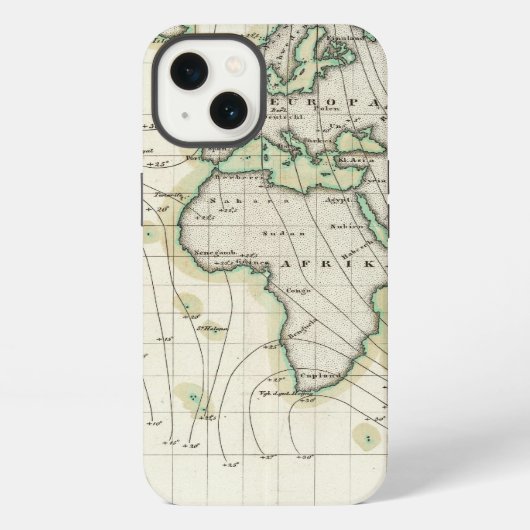 Etui iPhone 13 Déclination magnétique mondiale (Verso)