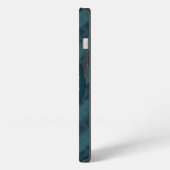 Etui iPhone 13 Deep Aqua Navy Blue Custom Monogram iPhone 6 Coque (Côté gauche)