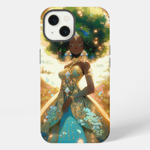 Etui iPhone 13 Déesse de la Nature Art Fantastique Afro-Américain