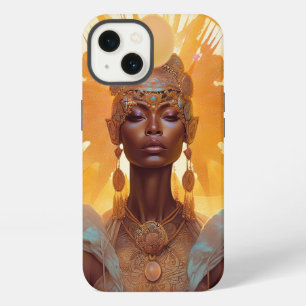 Etui iPhone 13 Déesse du Soleil Fantastique Art
