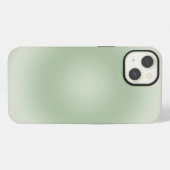 Etui iPhone 13 Dégradé de vert sauge Aura (Verso Horizontal)