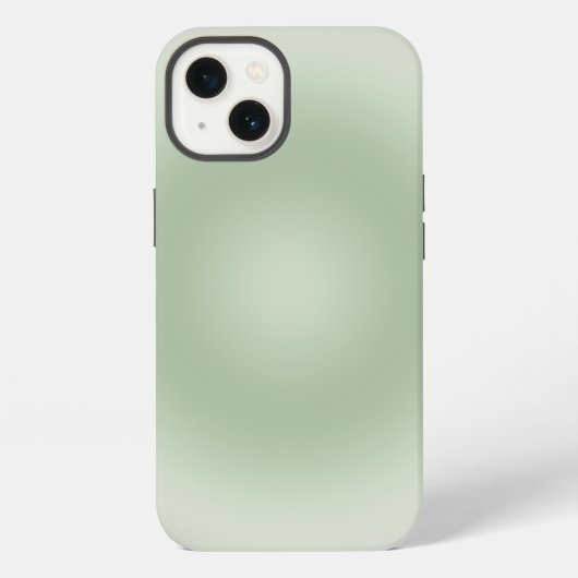 Etui iPhone 13 Dégradé de vert sauge Aura (Verso)