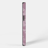 Etui iPhone 13 Dentelle violette (Côté droit)
