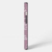 Etui iPhone 13 Dentelle violette (Côté gauche)
