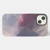 Etui iPhone 13 Design Abstrait de Motif rose gris (Verso Horizontal)