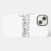 Etui iPhone 13 Design élégant, simple, chic et moderne Strong For (Verso Horizontal)