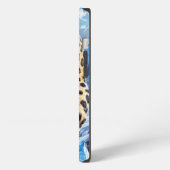 Etui iPhone 13 Design Esthétique Félin Élégant d'Hiver (Côté gauche)