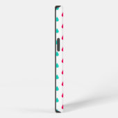 Etui iPhone 13 Design rouge blanc et bleu Raindrop (Côté droit)