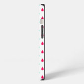 Etui iPhone 13 Design rouge blanc et bleu Raindrop (Côté gauche)