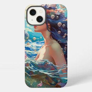 Etui iPhone 13 Dessin de fantasy de déesse marine sirène