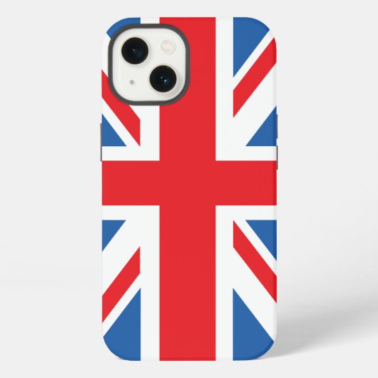 Etui iPhone 13 Dessin du drapeau Union Jack (Verso)