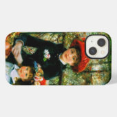Etui iPhone 13 Deux Sœurs sur la terrasse (Verso Horizontal)
