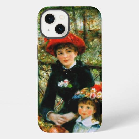 Etui iPhone 13 Deux Sœurs sur la terrasse (Verso)