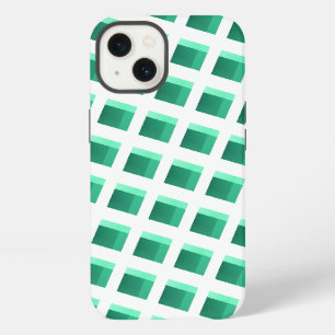 Etui iPhone 13 Different green, shapes with luminous illusion