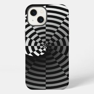 Etui iPhone 13 Digital Checker Yin Yang par Kenneth Yoncich