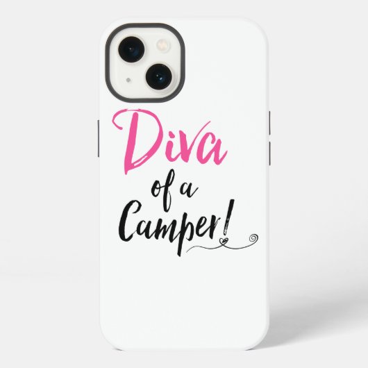 Etui iPhone 13 "Diva d'un campeur!" (Verso)