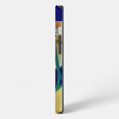 ETUI iPhone 13  DIVA EN BLEU, MODE MONOGRAMME DE BEAUTÉ (Côté gauche)