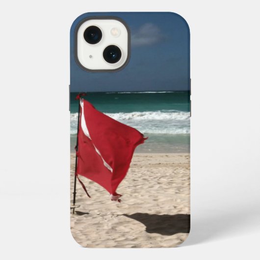Etui iPhone 13 Dive Flag on the Beach (Verso)