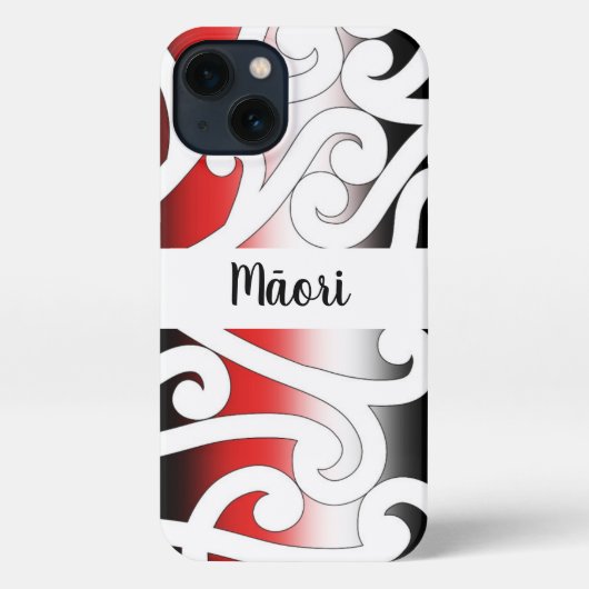 Etui iPhone 13 Dossier téléphonique maori (Verso)