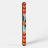 Etui iPhone 13 Double Rainbow2 et Chevron Orange (Côté droit)