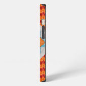 Etui iPhone 13 Double Rainbow2 et Chevron Orange (Côté gauche)