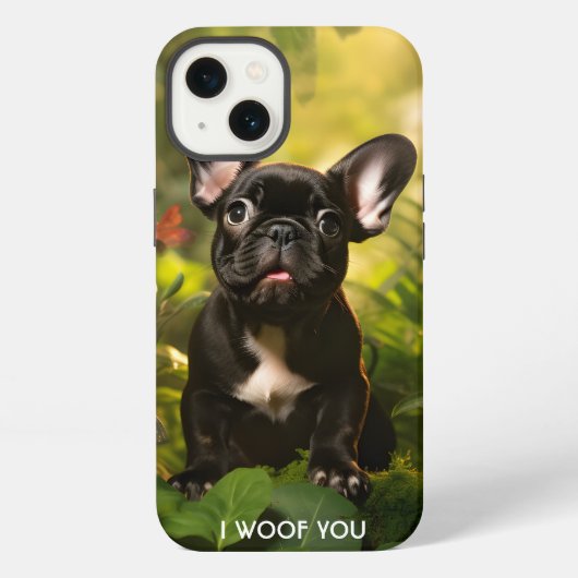 Etui iPhone 13 đ¶đDouce chiot Frenchie dans une jungle (Verso)