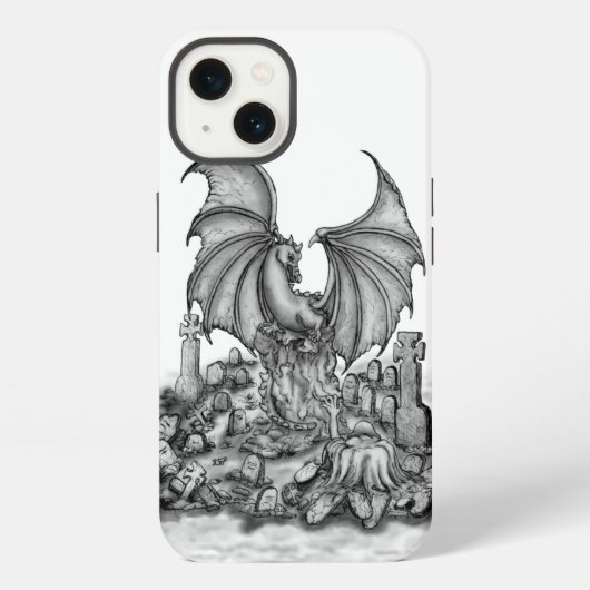 Etui iPhone 13 Dragon avec Zombie (Verso)