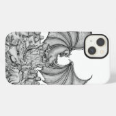 Etui iPhone 13 Dragon avec Zombie (Verso Horizontal)