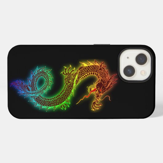 Etui iPhone 13 Dragon chinois (Verso Horizontal)