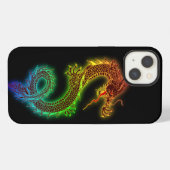 Etui iPhone 13 Dragon chinois (Verso Horizontal)