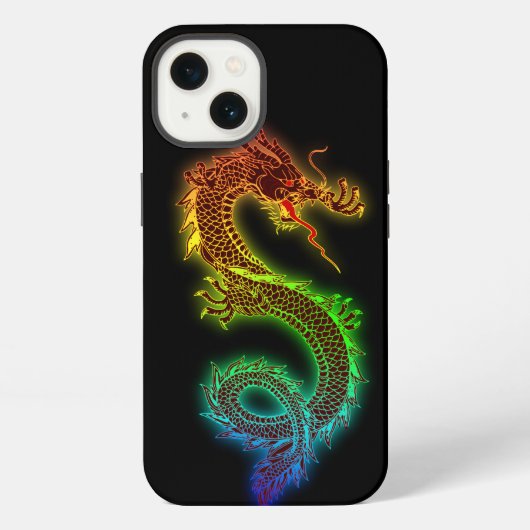 Etui iPhone 13 Dragon chinois (Verso)