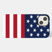 Etui iPhone 13 Drapeau Américain (Verso Horizontal)