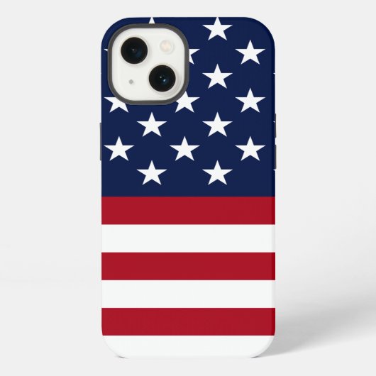 Etui iPhone 13 Drapeau Américain (Verso)