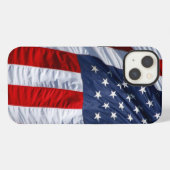 Etui iPhone 13 drapeau américain (Verso Horizontal)