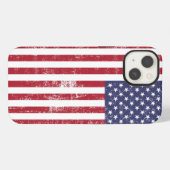 Etui iPhone 13 Drapeau Américain (Verso Horizontal)
