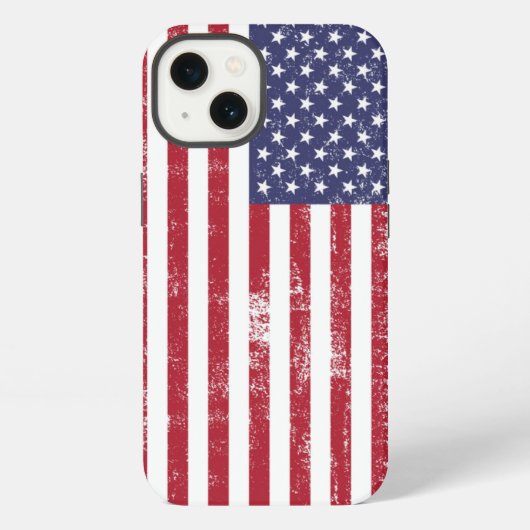 Etui iPhone 13 Drapeau Américain (Verso)