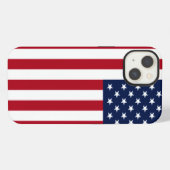 Etui iPhone 13 Drapeau américain (Verso Horizontal)