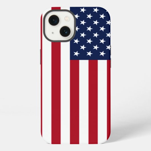 Etui iPhone 13 Drapeau américain (Verso)