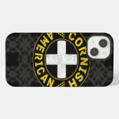 Etui iPhone 13 Drapeau Américain Cornique (Verso Horizontal)