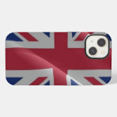 Etui iPhone 13 drapeau britannique flottant - (Verso Horizontal)