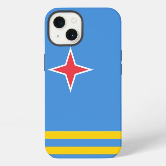 Etui iPhone 13 Drapeau d'Aruba (Verso)