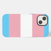 Etui iPhone 13 Drapeau de fierté transgenre (Verso Horizontal)