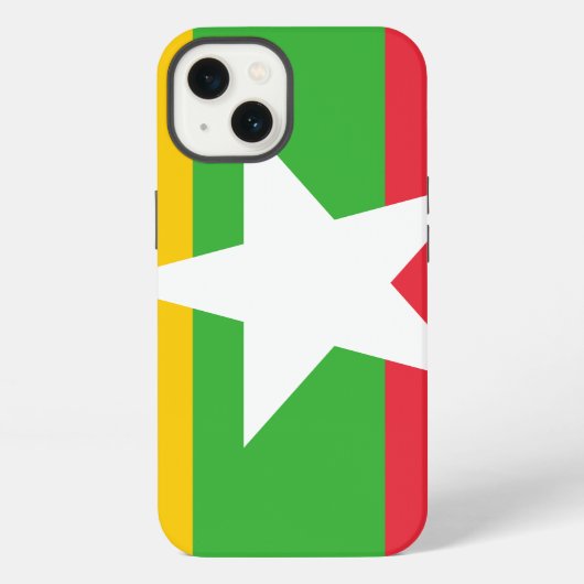 Etui iPhone 13 Drapeau de la Birmanie (Verso)