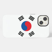 Etui iPhone 13 Drapeau de la Corée du Sud (Verso Horizontal)