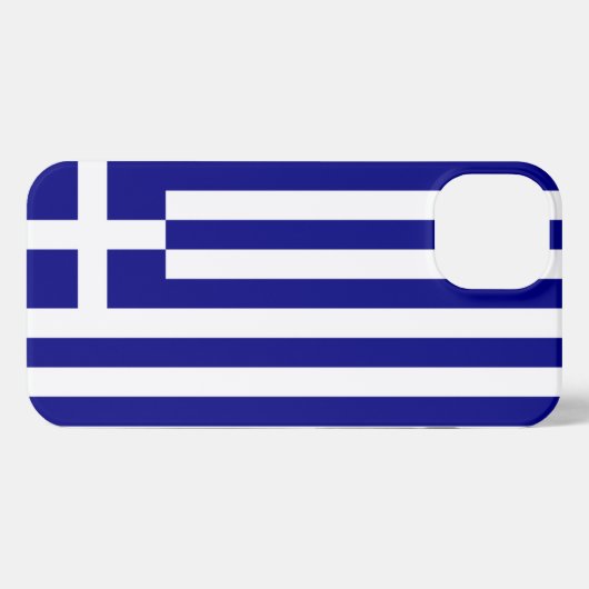 Etui iPhone 13 Drapeau de la Grèce (Verso Horizontal)