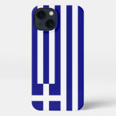 Etui iPhone 13 Drapeau de la Grèce (Verso)