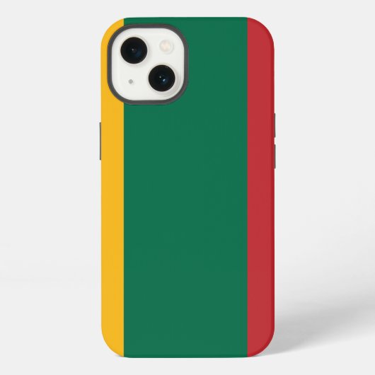 Etui iPhone 13 Drapeau de la Lituanie (Verso)