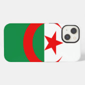Etui iPhone 13 Drapeau de l'Algérie (Verso Horizontal)