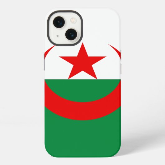 Etui iPhone 13 Drapeau de l'Algérie (Verso)