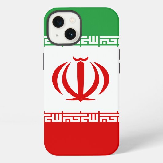 Etui iPhone 13 Drapeau de l'Iran (Verso)